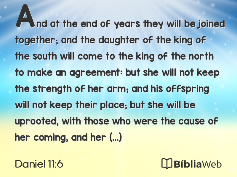 Daniel 11:6 em imagem para compartilhar