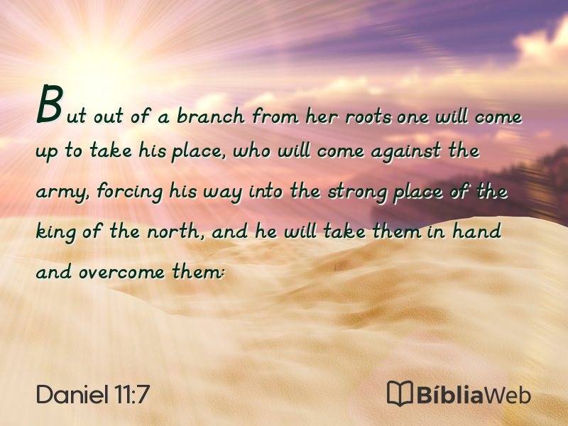 Daniel 11:7 em imagem para compartilhar