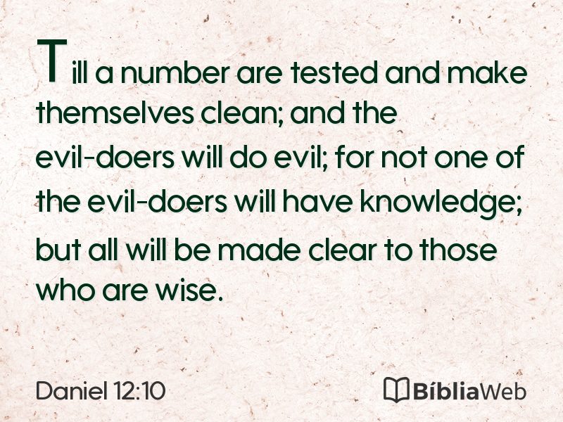 Daniel 12:10 em imagem para compartilhar