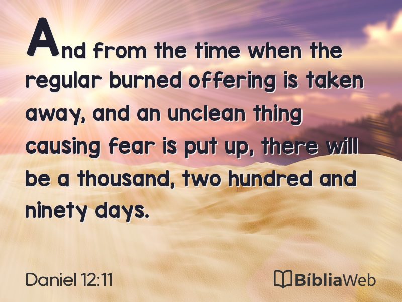Daniel 12:11 em imagem para compartilhar