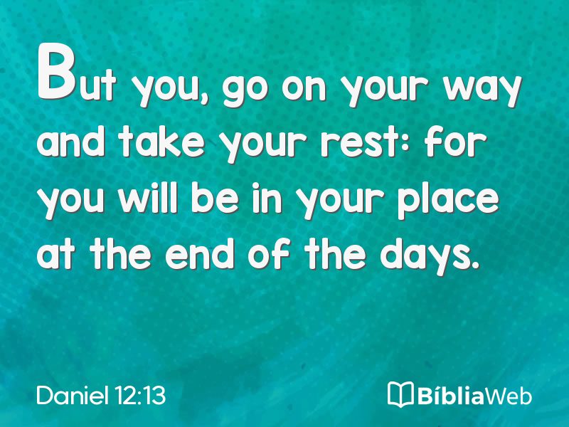 Daniel 12:13 em imagem para compartilhar