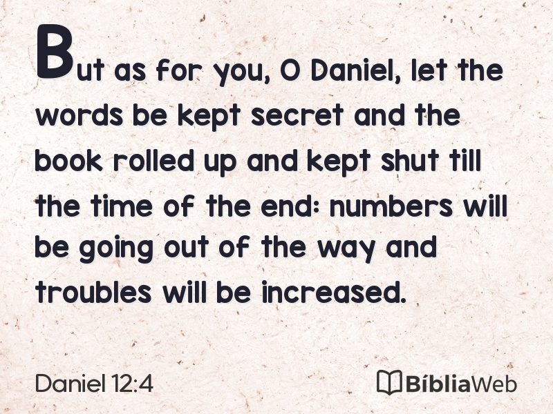 Daniel 12:4 em imagem para compartilhar
