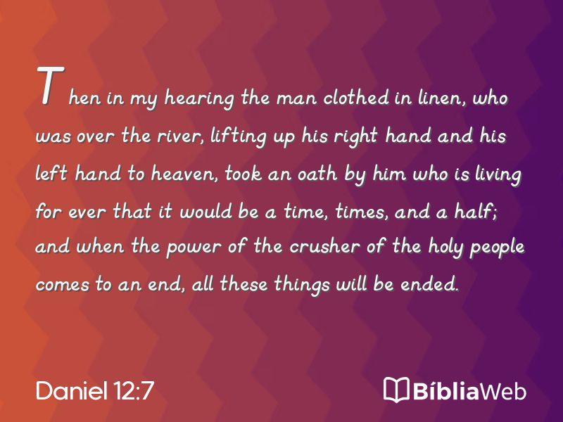 Daniel 12:7 em imagem para compartilhar