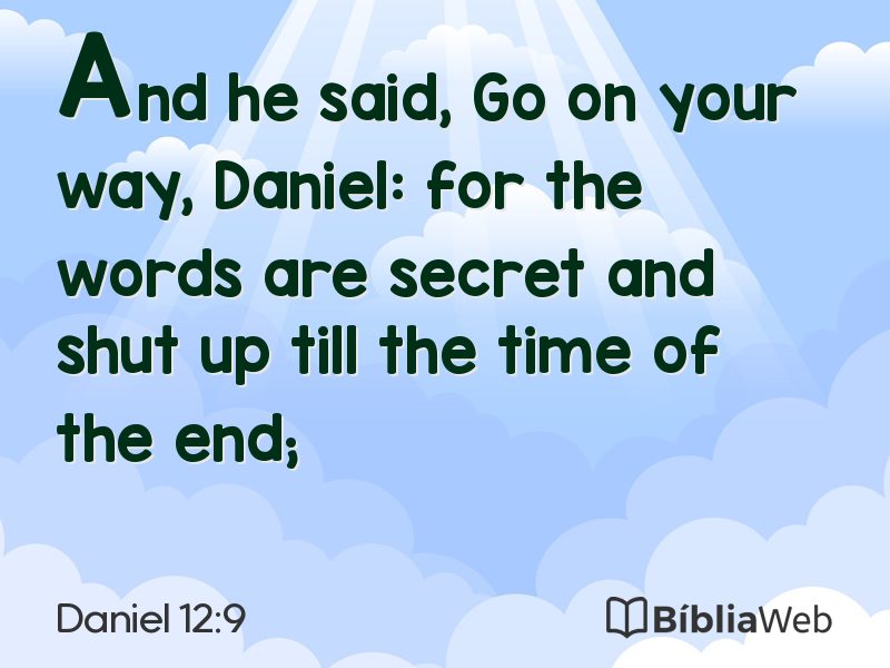 Daniel 12:9 em imagem para compartilhar