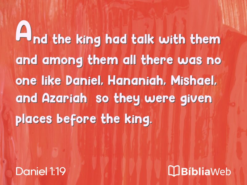 Daniel 1:19 em imagem para compartilhar