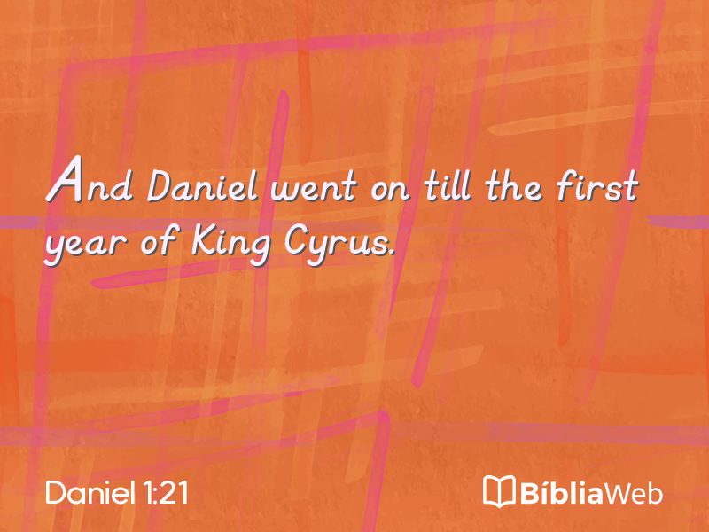 Daniel 1:21 em imagem para compartilhar
