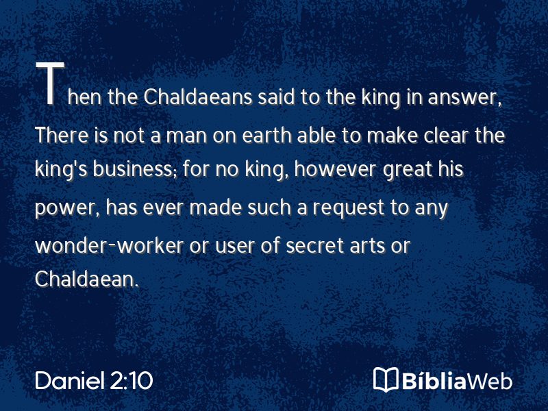 Daniel 2:10 em imagem para compartilhar