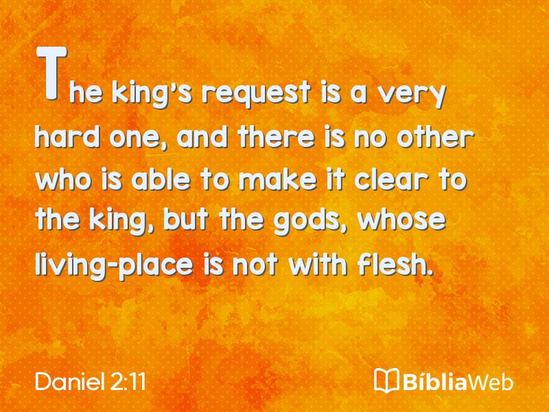 Daniel 2:11 em imagem para compartilhar