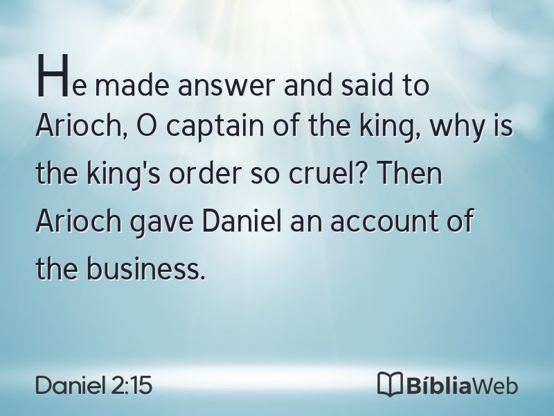 Daniel 2:15 em imagem para compartilhar