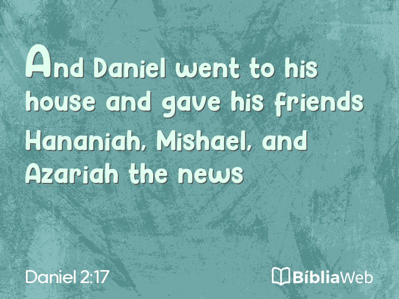Daniel 2:17 em imagem para compartilhar