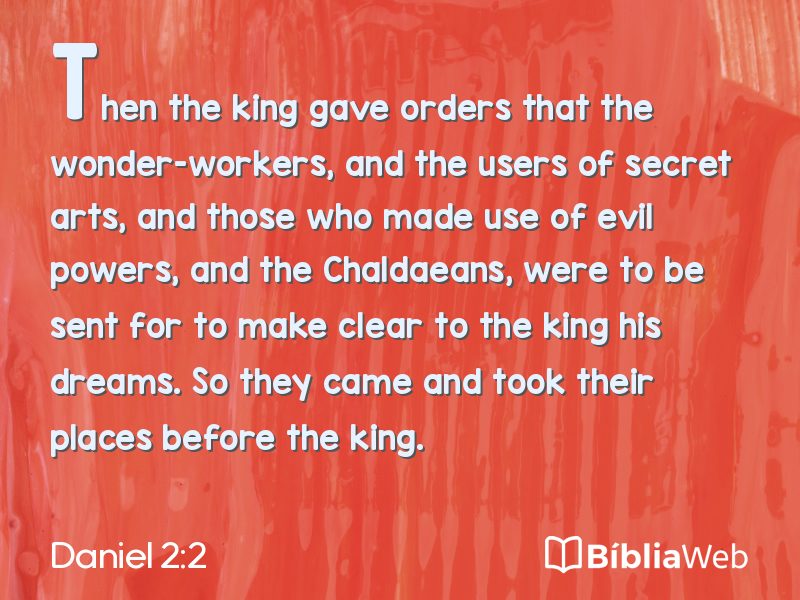 Daniel 2:2 em imagem para compartilhar