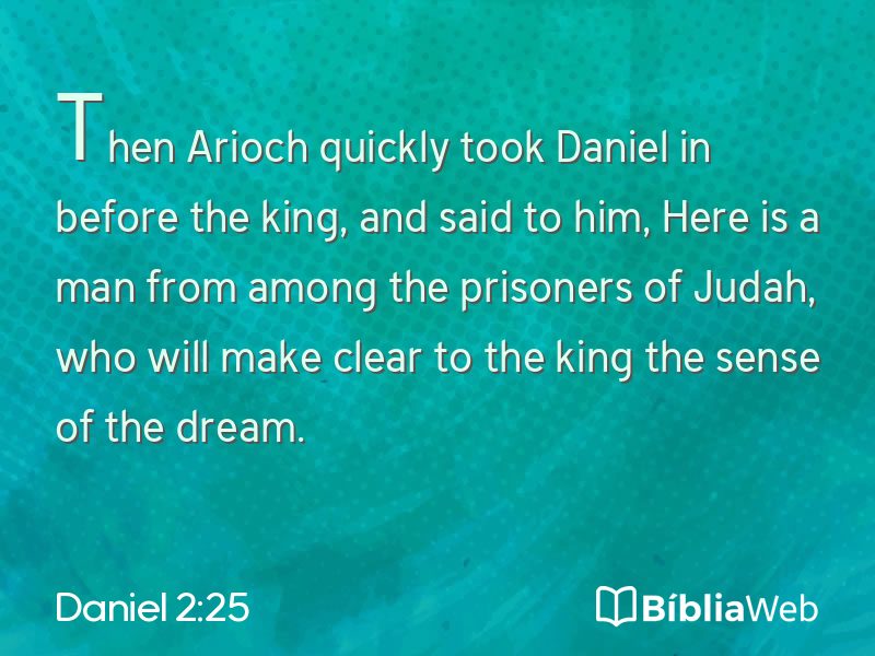 Daniel 2:25 em imagem para compartilhar