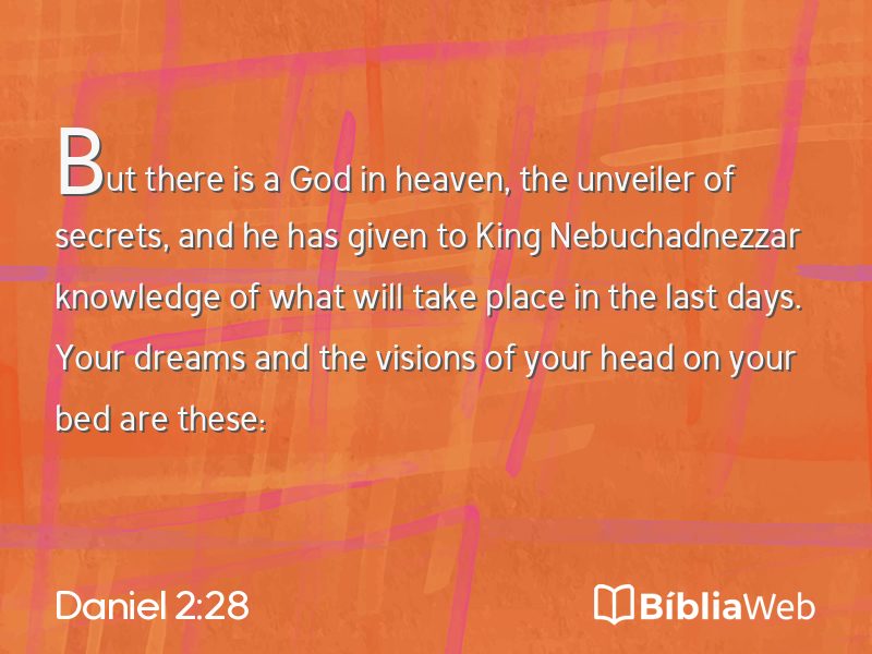 Daniel 2:28 em imagem para compartilhar