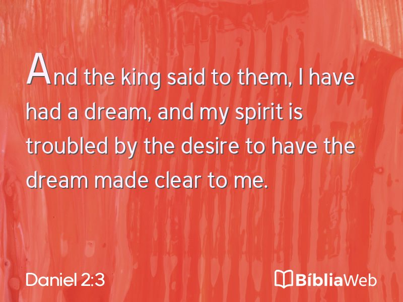 Daniel 2:3 em imagem para compartilhar