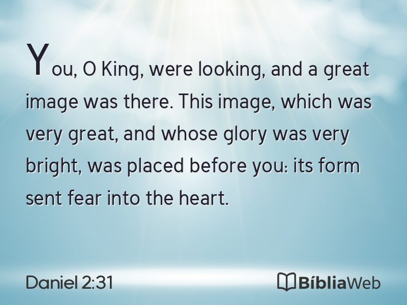 Daniel 2:31 em imagem para compartilhar