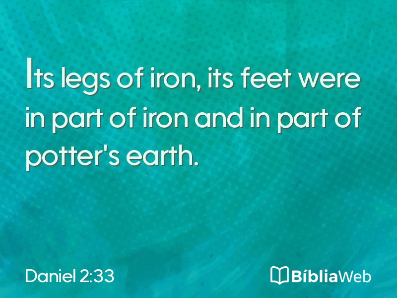 Daniel 2:33 em imagem para compartilhar
