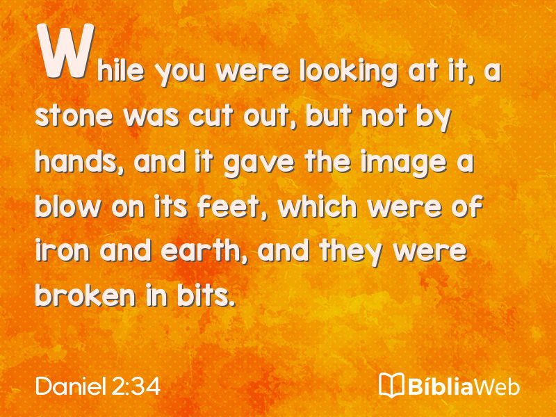 Daniel 2:34 em imagem para compartilhar