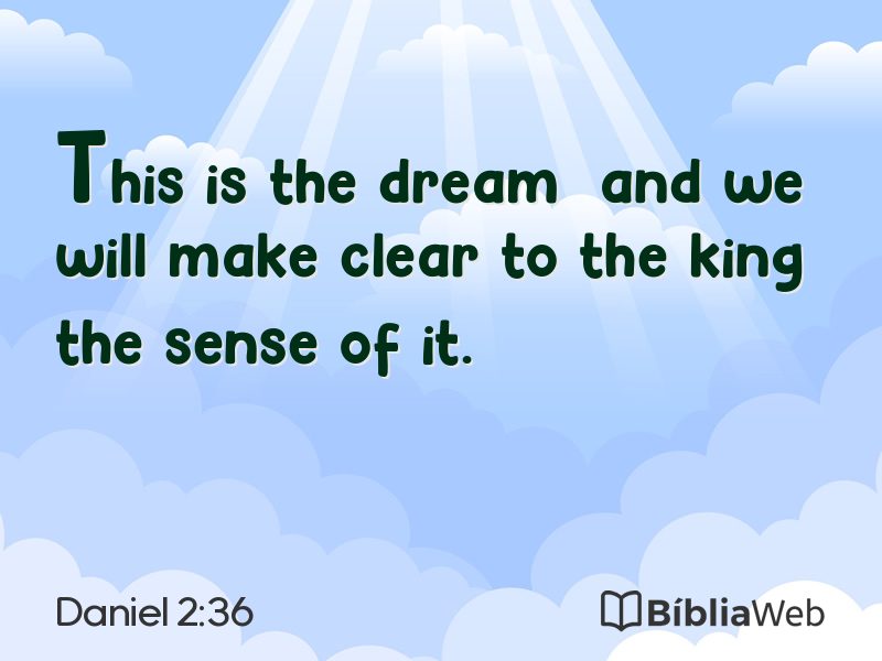 Daniel 2:36 em imagem para compartilhar