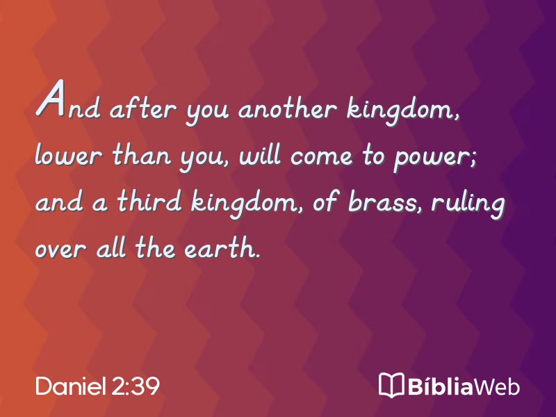 Daniel 2:39 em imagem para compartilhar