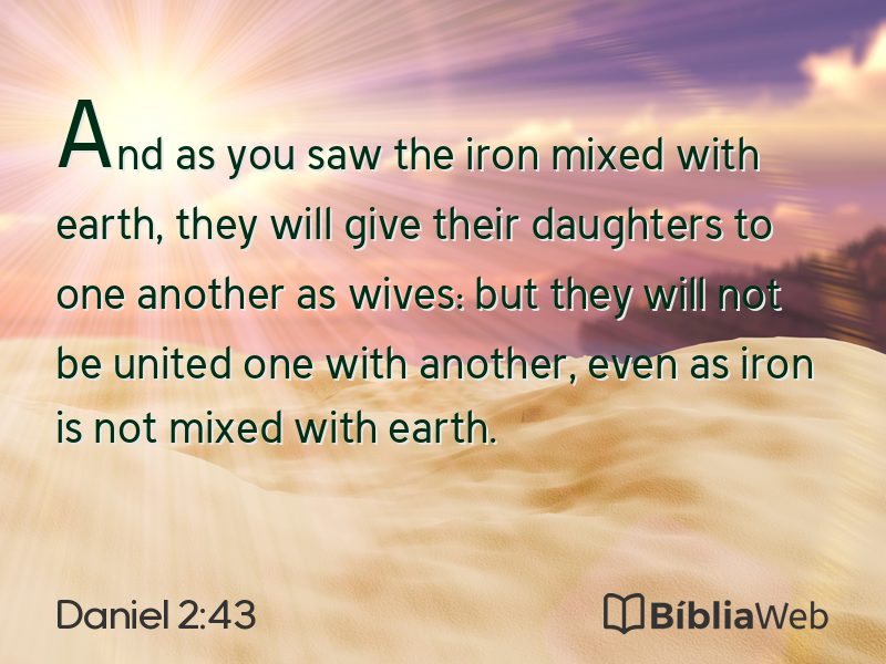 Daniel 2:43 em imagem para compartilhar