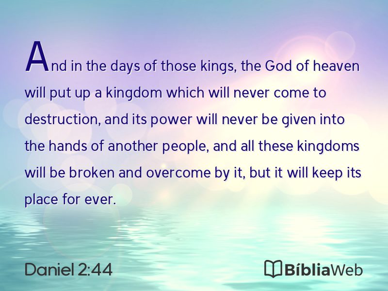 Daniel 2:44 em imagem para compartilhar