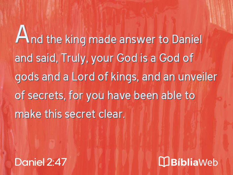 Daniel 2:47 em imagem para compartilhar