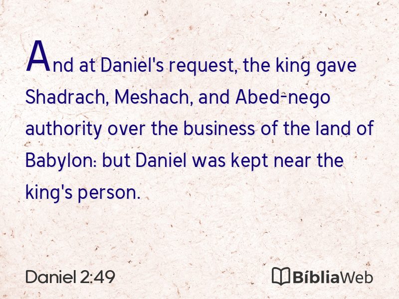Daniel 2:49 em imagem para compartilhar