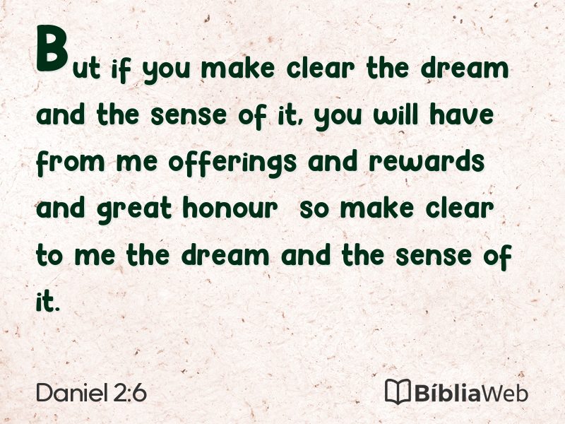 Daniel 2:6 em imagem para compartilhar