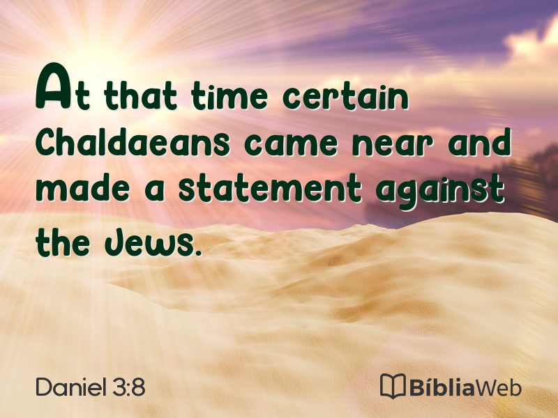 Daniel 3:8 em imagem para compartilhar