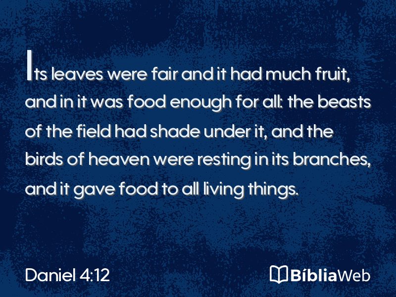 Daniel 4:12 em imagem para compartilhar