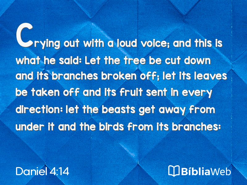 Daniel 4:14 em imagem para compartilhar