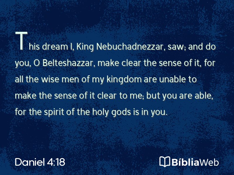 Daniel 4:18 em imagem para compartilhar