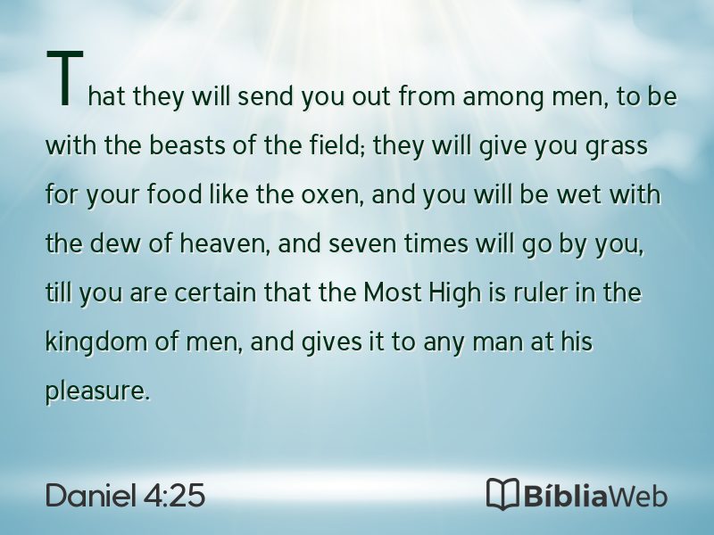 Daniel 4:25 em imagem para compartilhar