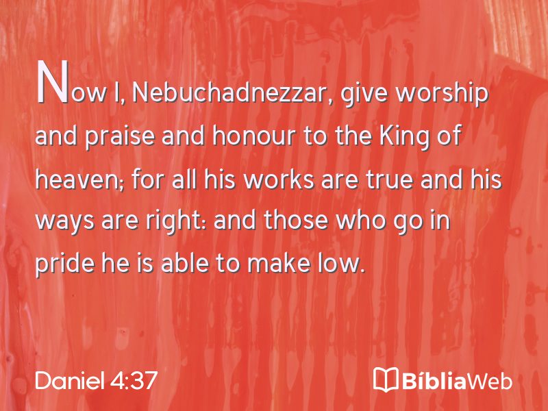 Daniel 4:37 em imagem para compartilhar