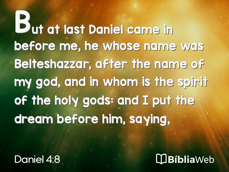 Daniel 4:8 em imagem para compartilhar