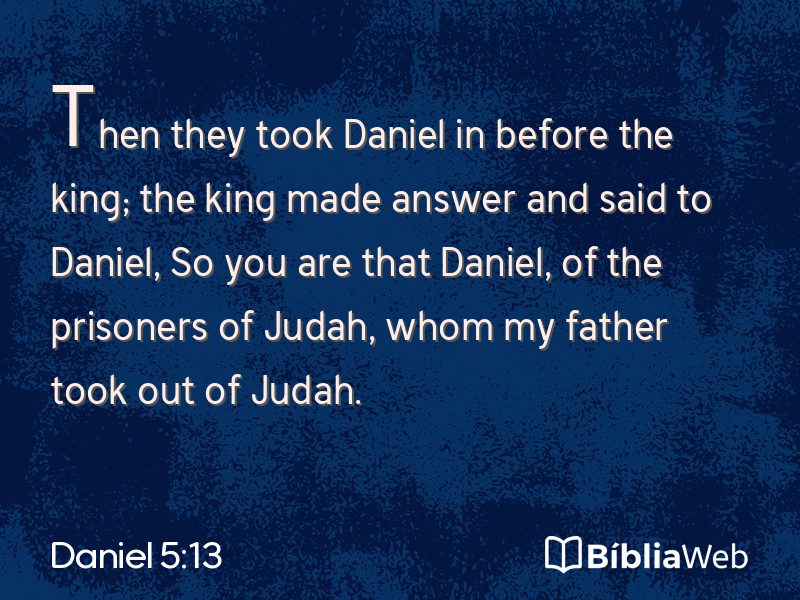 Daniel 5:13 em imagem para compartilhar