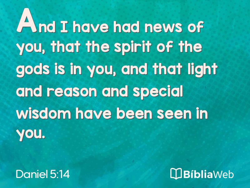 Daniel 5:14 em imagem para compartilhar
