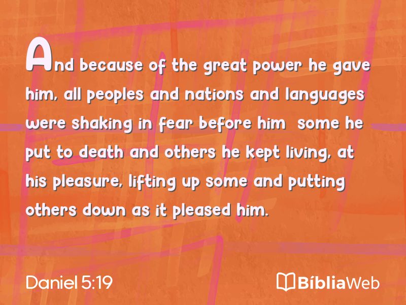 Daniel 5:19 em imagem para compartilhar