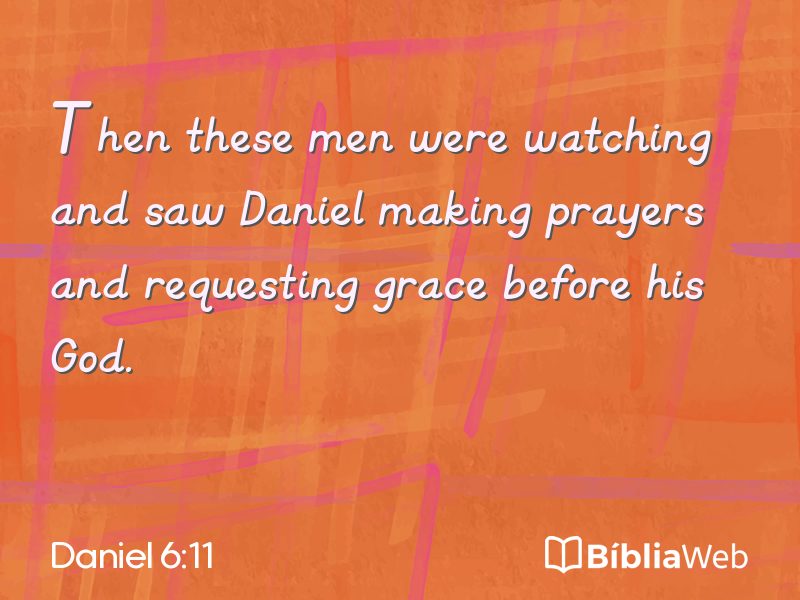 Daniel 6:11 em imagem para compartilhar