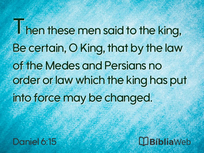 Daniel 6:15 em imagem para compartilhar