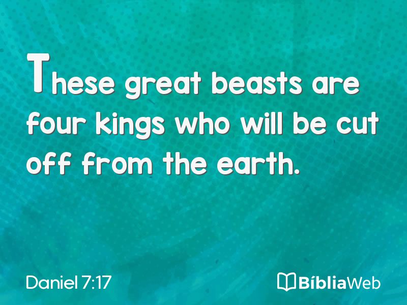 Daniel 7:17 em imagem para compartilhar