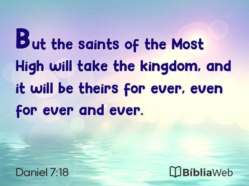 Daniel 7:18 em imagem para compartilhar