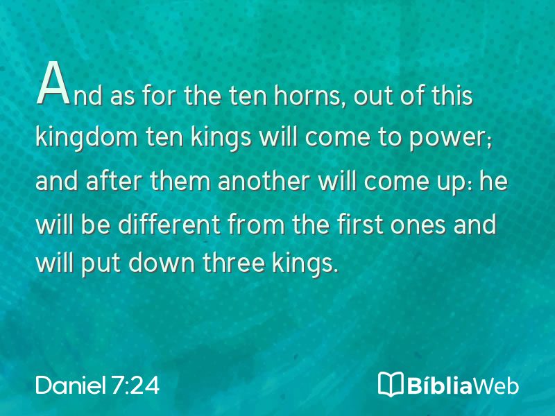 Daniel 7:24 em imagem para compartilhar