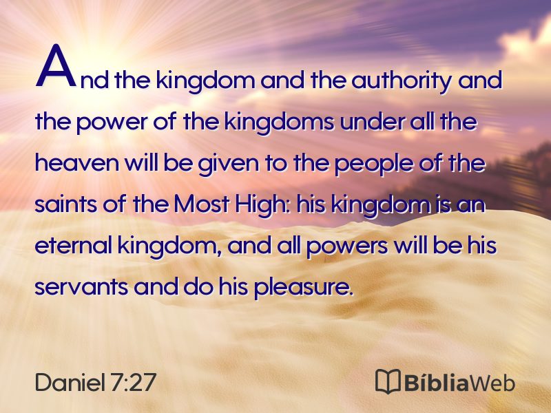Daniel 7:27 em imagem para compartilhar