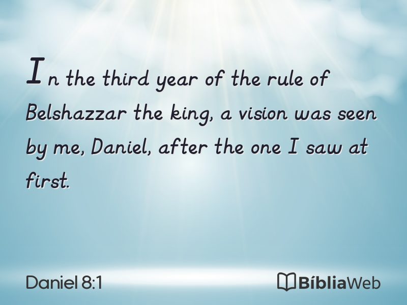 Daniel 8:1 em imagem para compartilhar