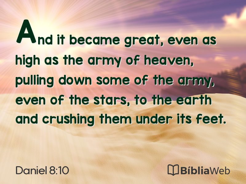 Daniel 8:10 em imagem para compartilhar