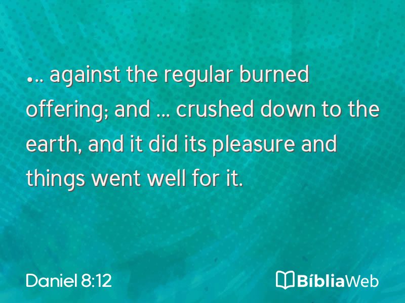 Daniel 8:12 em imagem para compartilhar