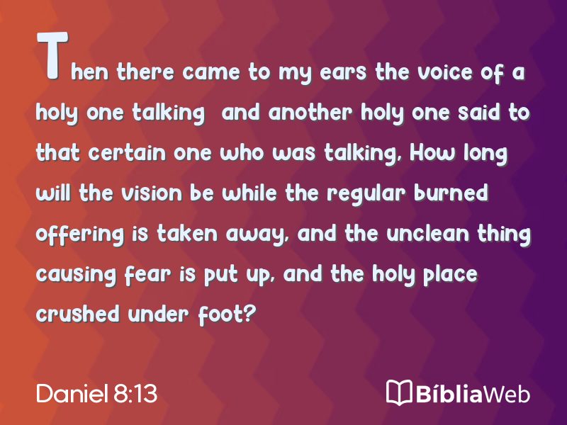 Daniel 8:13 em imagem para compartilhar