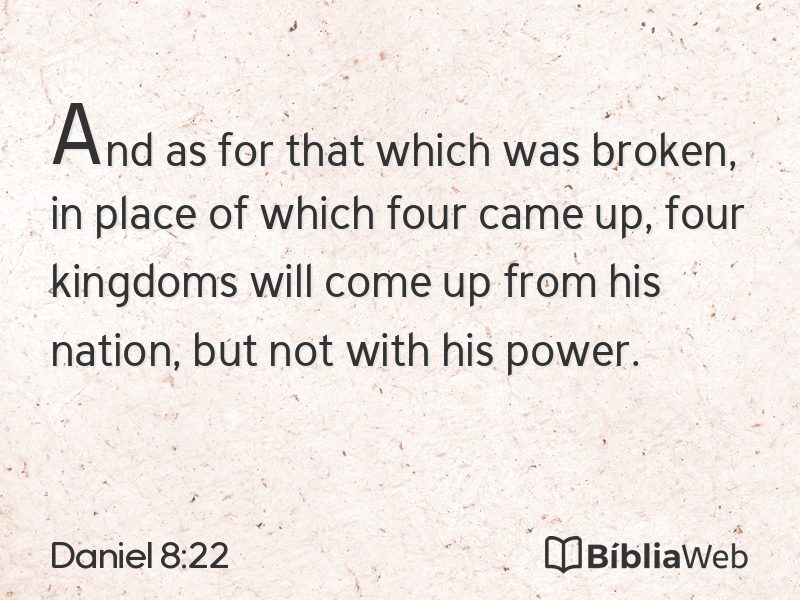 Daniel 8:22 em imagem para compartilhar
