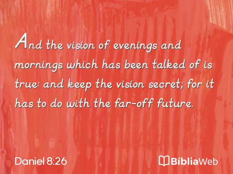 Daniel 8:26 em imagem para compartilhar